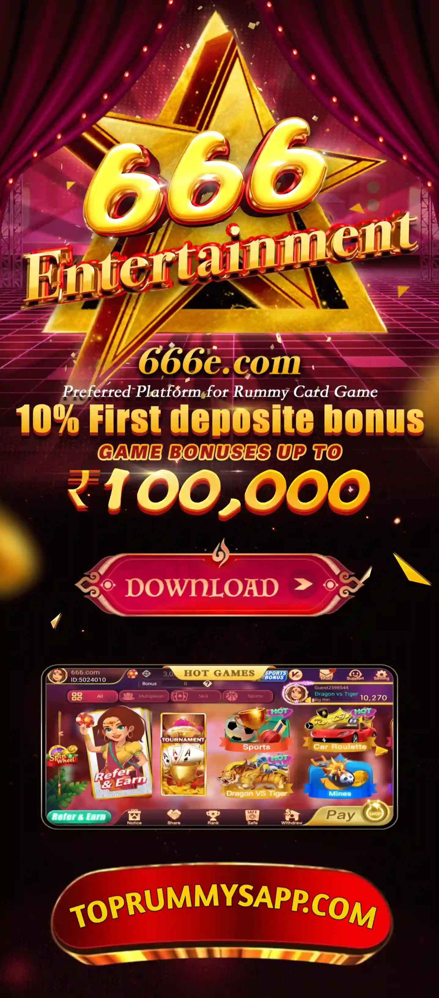 666E Rummy App